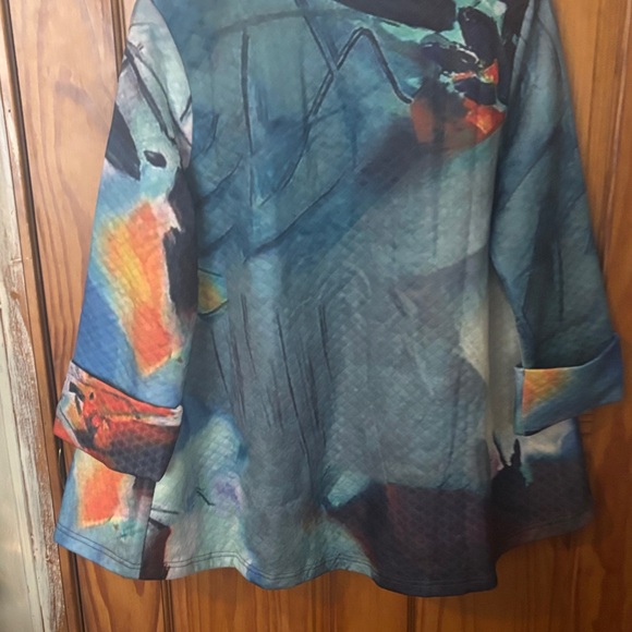 Radzoli Multicolor Abstract Jacket - Picture 11 of 15